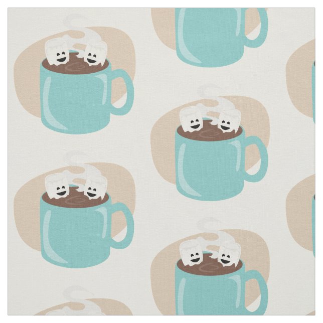 Tissu Les copains de cacao chaud (Échantillon)