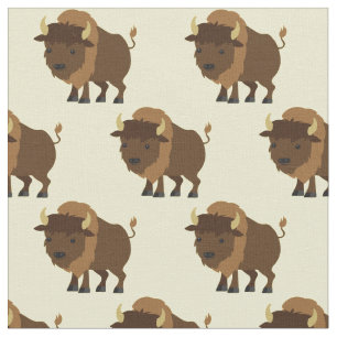 Tissu Les enfants caricaturés du Bison de Buffalo