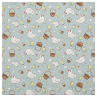 Tissu Les enfants Farmhouse Chicken and Egg Cotton Fabri