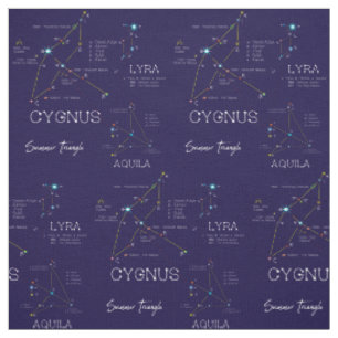 Tissu Les étoiles du triangle d'été de l'hémisphère Nord