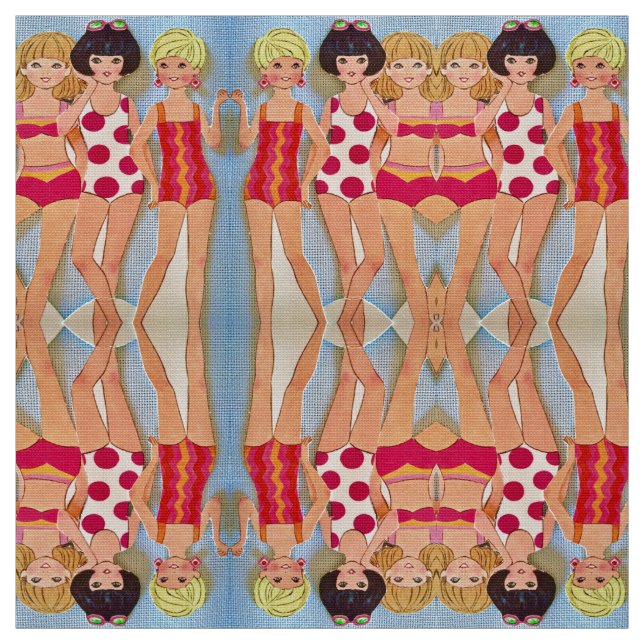 Tissu Les filles de l'été (Échantillon)
