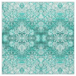 Tissu Les flocons de neige verts émeraude de Lillian