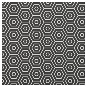 Tissu Les hexagones donnent au motif géométrique
