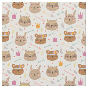 Tissu Les mignons animaux