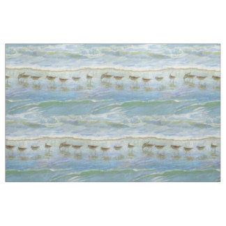 Tissu Les oiseaux de rivage, une journée à la plage