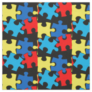 Tissu Les Pièces Du Puzzle De L'Autisme