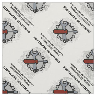 Tissu Les solutions logicielles ne doivent pas être appl