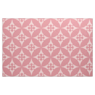 Tissu Les Tons Pastel Du Motif Géométrique Rétro Rose