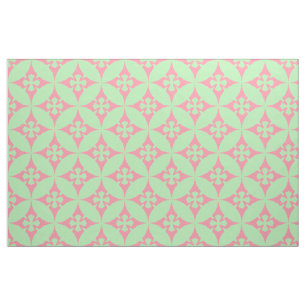 Tissu Les Tons Pastel Du Motif Géométrique Rétro Rose
