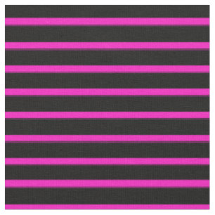 Tissu Les tripes roses et noires choquantes