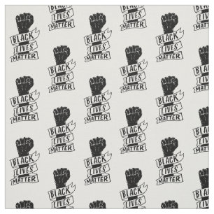 Tissu les vies noires ont un ruban poing blm protestatio