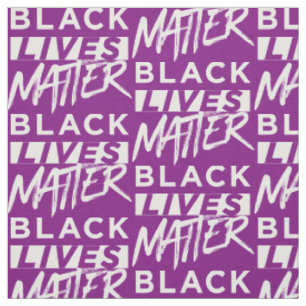 Tissu Les vies noires sont violettes