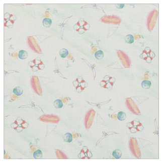 Tissu L'été en bord de mer