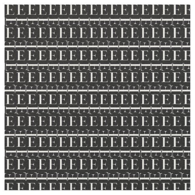 Tissu Lettre initiale monogramme E (Fermer)