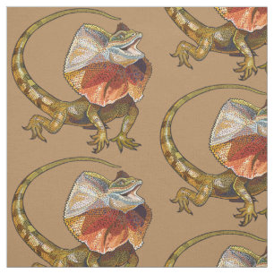 Tissu lézard à cou cassé