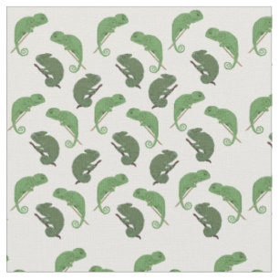 Tissu Lézards Caméléons Art 