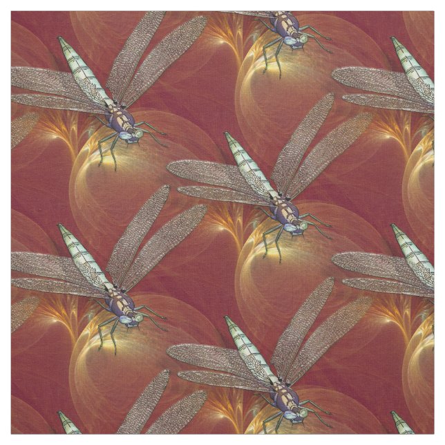 Tissu Libellules de danse (Échantillon)