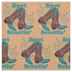 Tissu Ligne botte de cowboy de contredanse de danse