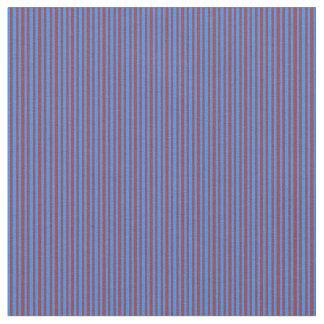 Tissu Lignes/bandes de couleur bleu et Brown Motif