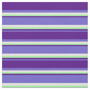 Tissu Lignes bleu ardoise, Indigo, vert et jaune clair