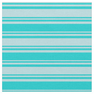 Tissu Lignes bleu en poudre et bleu foncé turquoise