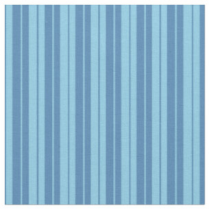 Tissu Lignes bleu et bleu ciel Motif