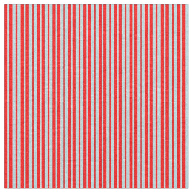 Tissu Lignes bleues rouges et en poudre (Fermer)