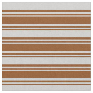 Tissu Lignes Brown et gris clair