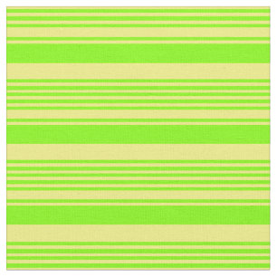 Tissu Lignes Chartreuse & Jaune