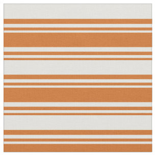 Tissu Lignes chocolat et jaune clair
