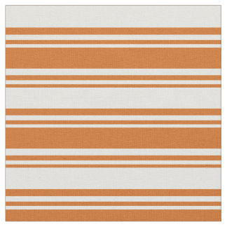 Tissu Lignes chocolat et jaune clair