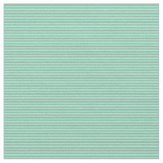 Tissu Lignes couleur Aquamarine et gris foncé