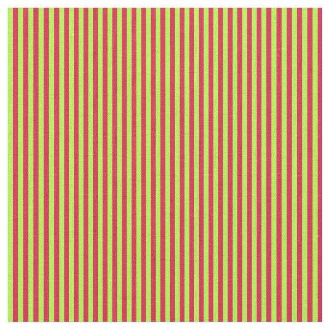 Tissu Lignes couleur Crimson et vert clair (Fermer)