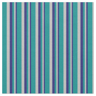 Tissu Lignes Cyan bleu nuit, gris et foncé