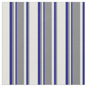 Tissu Lignes cyanes, gris et bleues claires