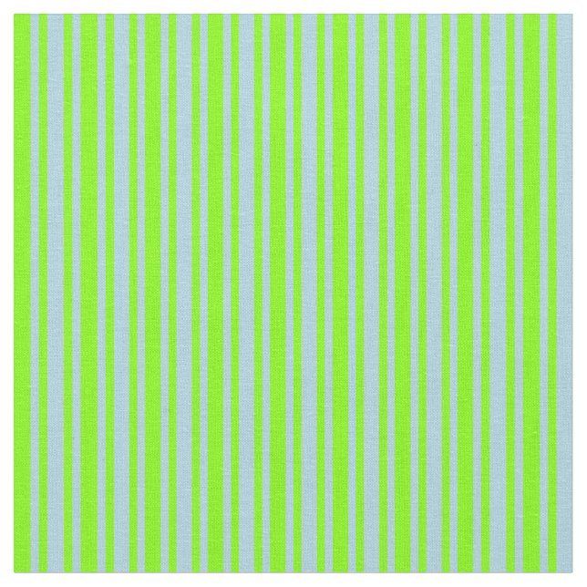 Tissu Lignes de couleur bleu clair et chartreuse (Fermer)