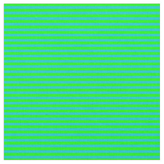 Tissu Lignes de couleur chaux et turquoise foncé