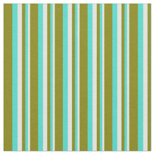 Tissu Lignes de couleur jaune clair, turquoise et verte