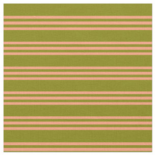Tissu Lignes de Saumon vert et clair/Motif de bandes