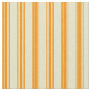 Tissu Lignes d'or pâle et d'orange foncé