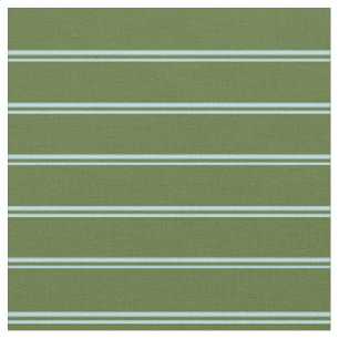 Tissu Lignes en Poudre bleu et en Olive foncé vert