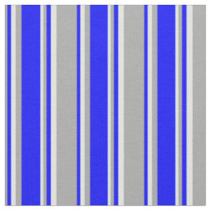 Tissu Lignes gris foncé, bleu et cyan clair