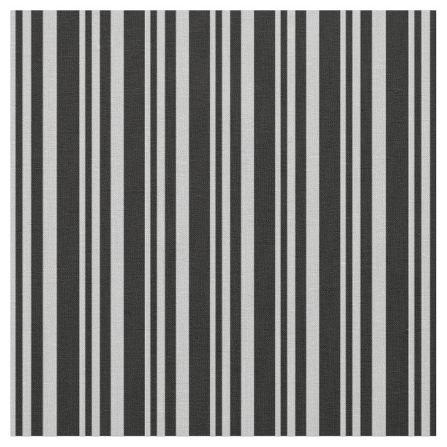 Tissu Lignes grises et noires (Fermer)