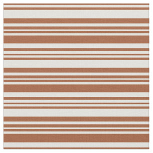 Tissu Lignes jaune clair et sienne