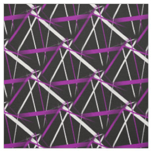 Tissu Lignes pourpres de Criss et blanches croisées sans