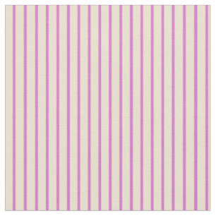 Tissu Lignes/rayures de beige et d'orchidée Motif