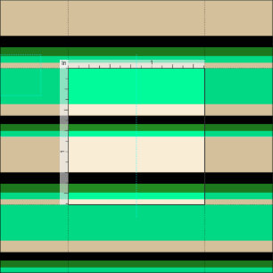 Tissu Lignes Tan, Green, Forest Green et Black Colour