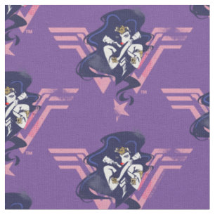 Tissu Ligue de Justice Wonder Woman & Symbol Pop Art