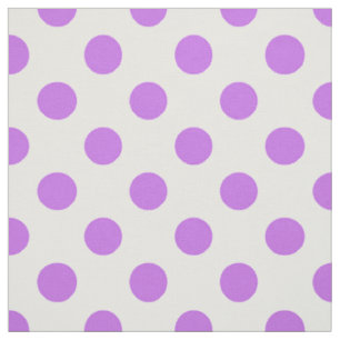 Tissu Lilac et pois blancs