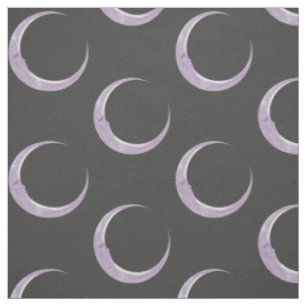 Tissu lilas de croissant de lune